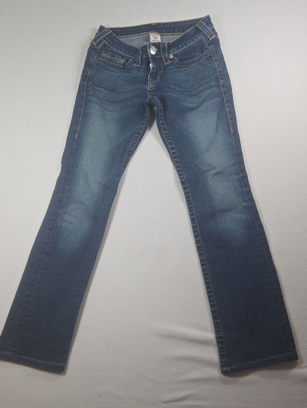 True Religion Low Rise Dark Blue Women's Jeans